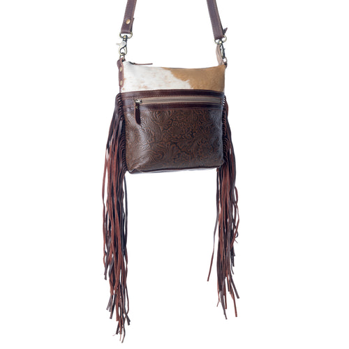 Tanned Leather & Hairon Bag