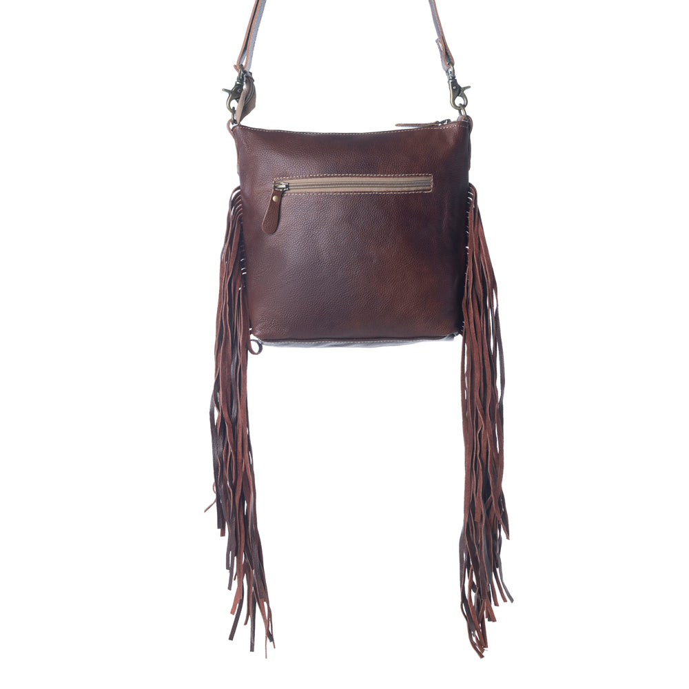 Tanned Leather & Hairon Bag