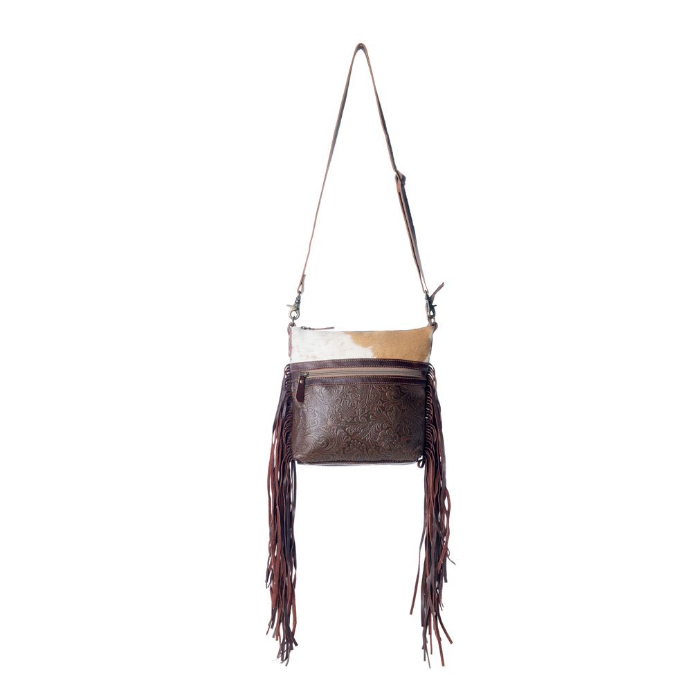 Tanned Leather & Hairon Bag