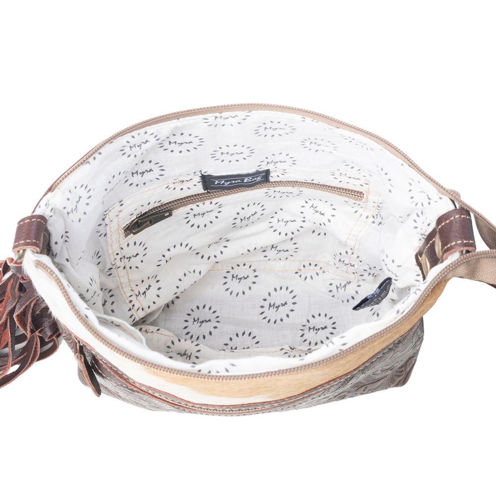 Tanned Leather & Hairon Bag