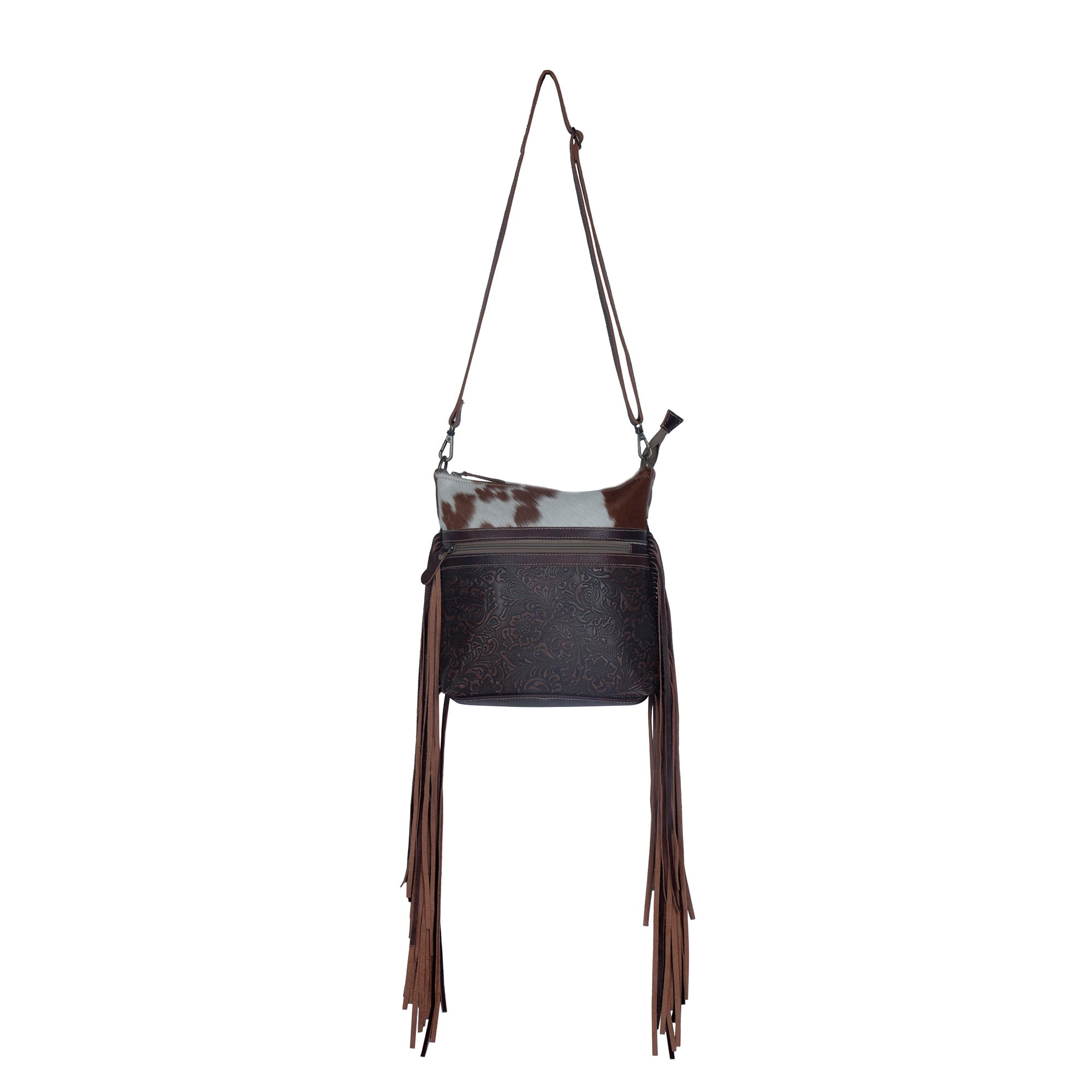Tanned Leather & Hairon Bag