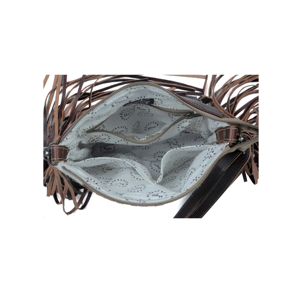 Tanned Leather & Hairon Bag