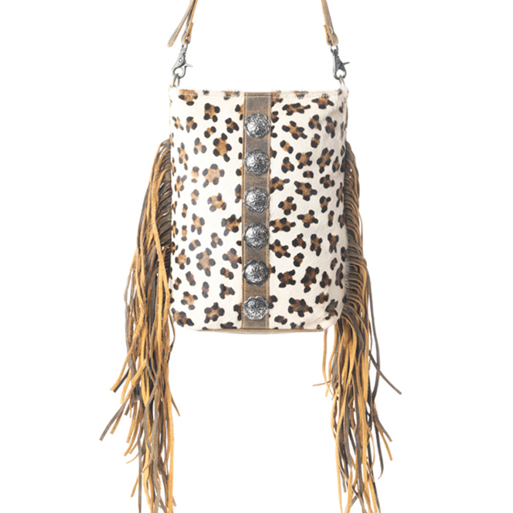Ornamental  Leather & Hairon Bag