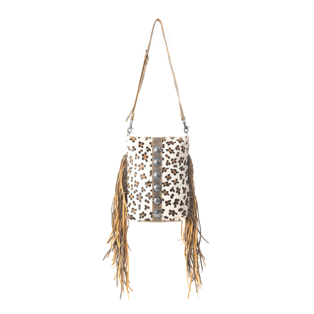 Ornamental  Leather & Hairon Bag