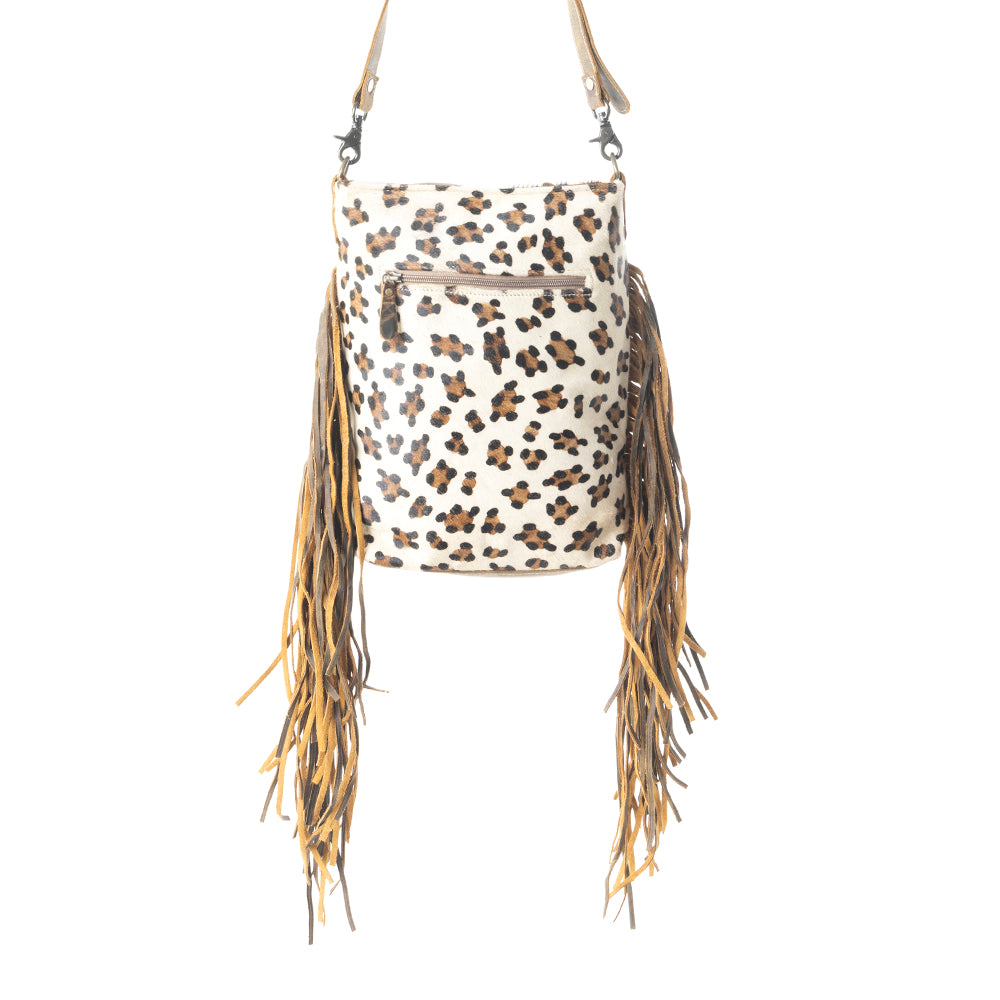 Ornamental  Leather & Hairon Bag