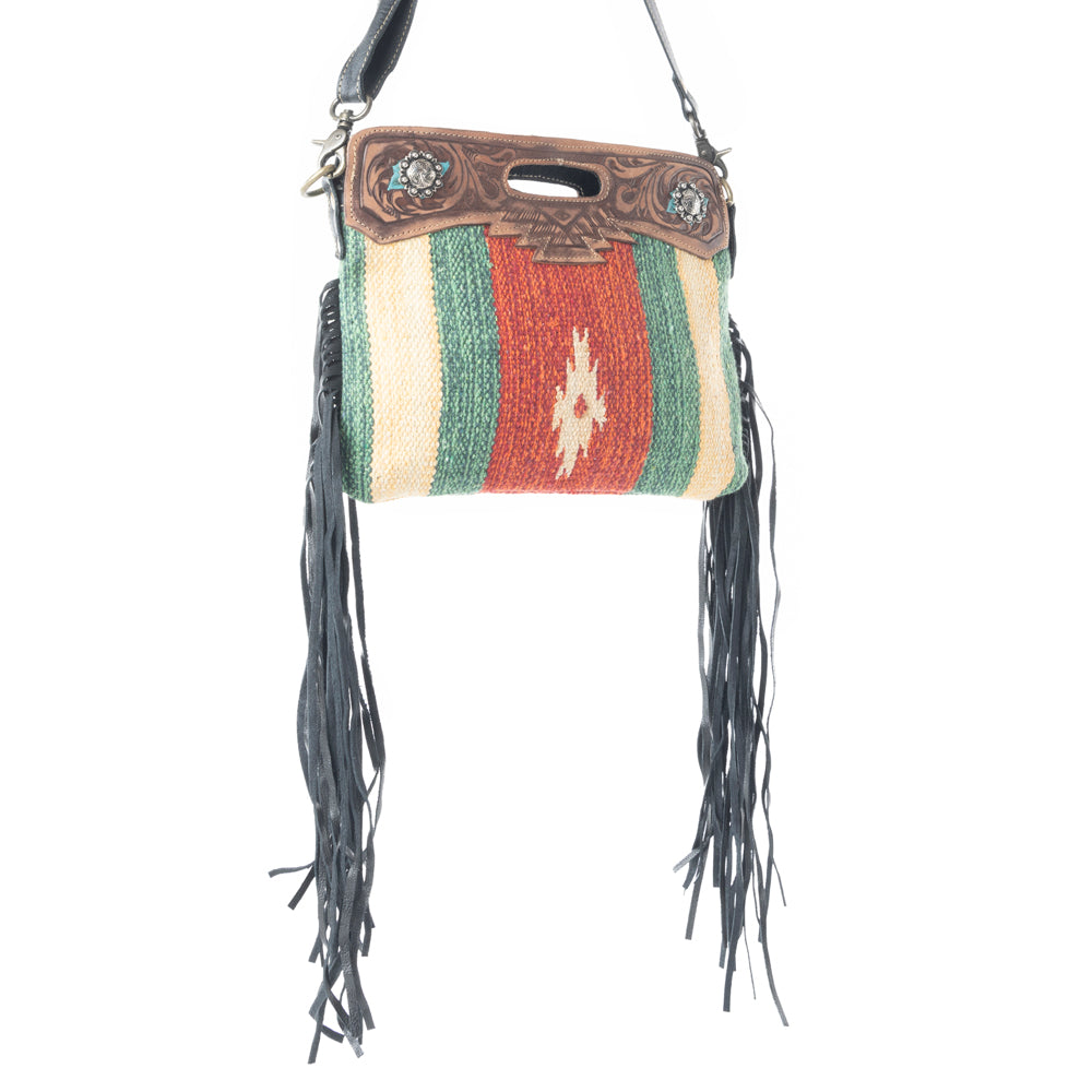 Rubious  Hand-Tooled Bag