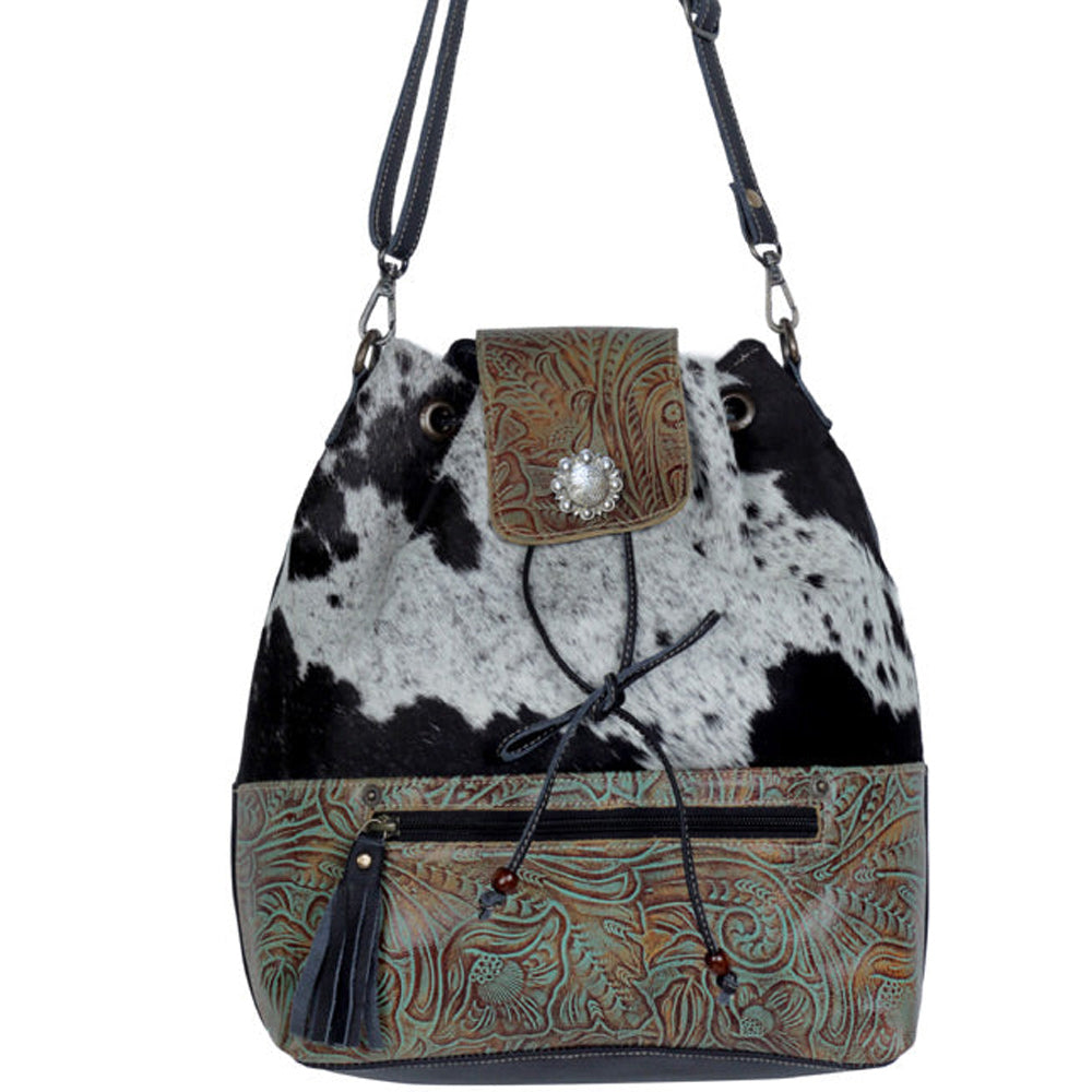 Alpha Leather & Hairon Bag