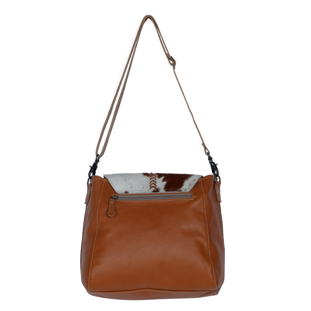Mahogany Leather & Hairon Bag