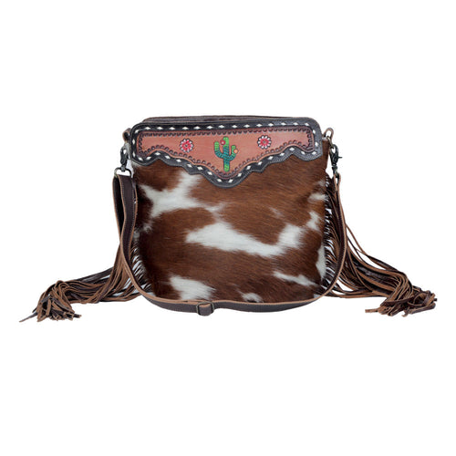 Cutesy Cactus Hand-Tooled Bag