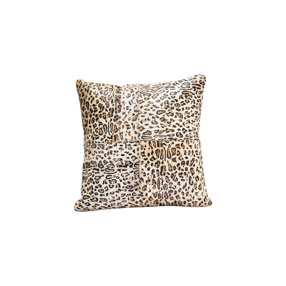 Majestic Leopard Print Cushion Cover
