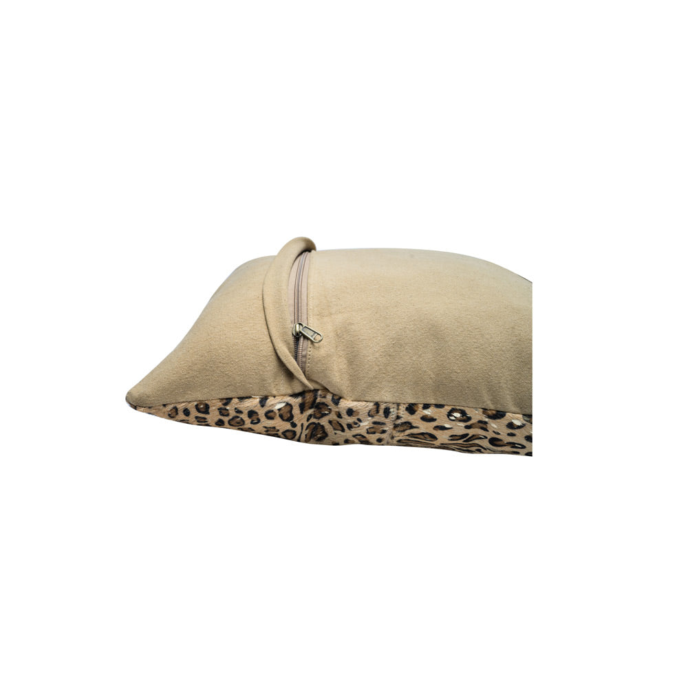 Majestic Leopard Print Cushion Cover
