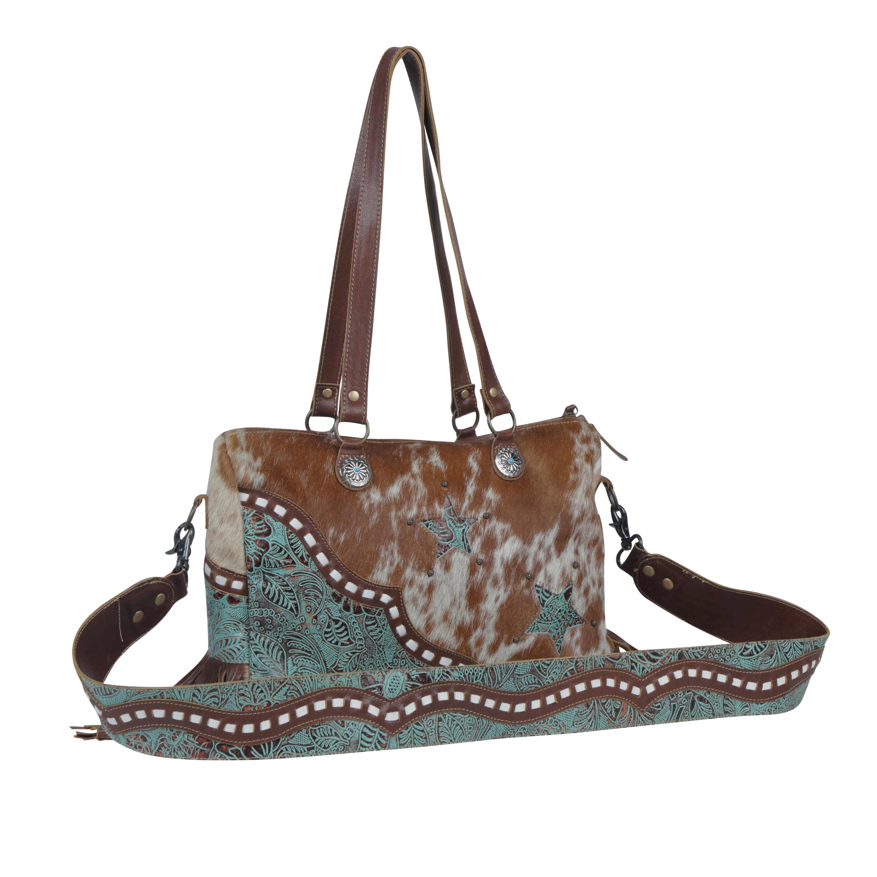 Turquoise Stars Concealed Bag