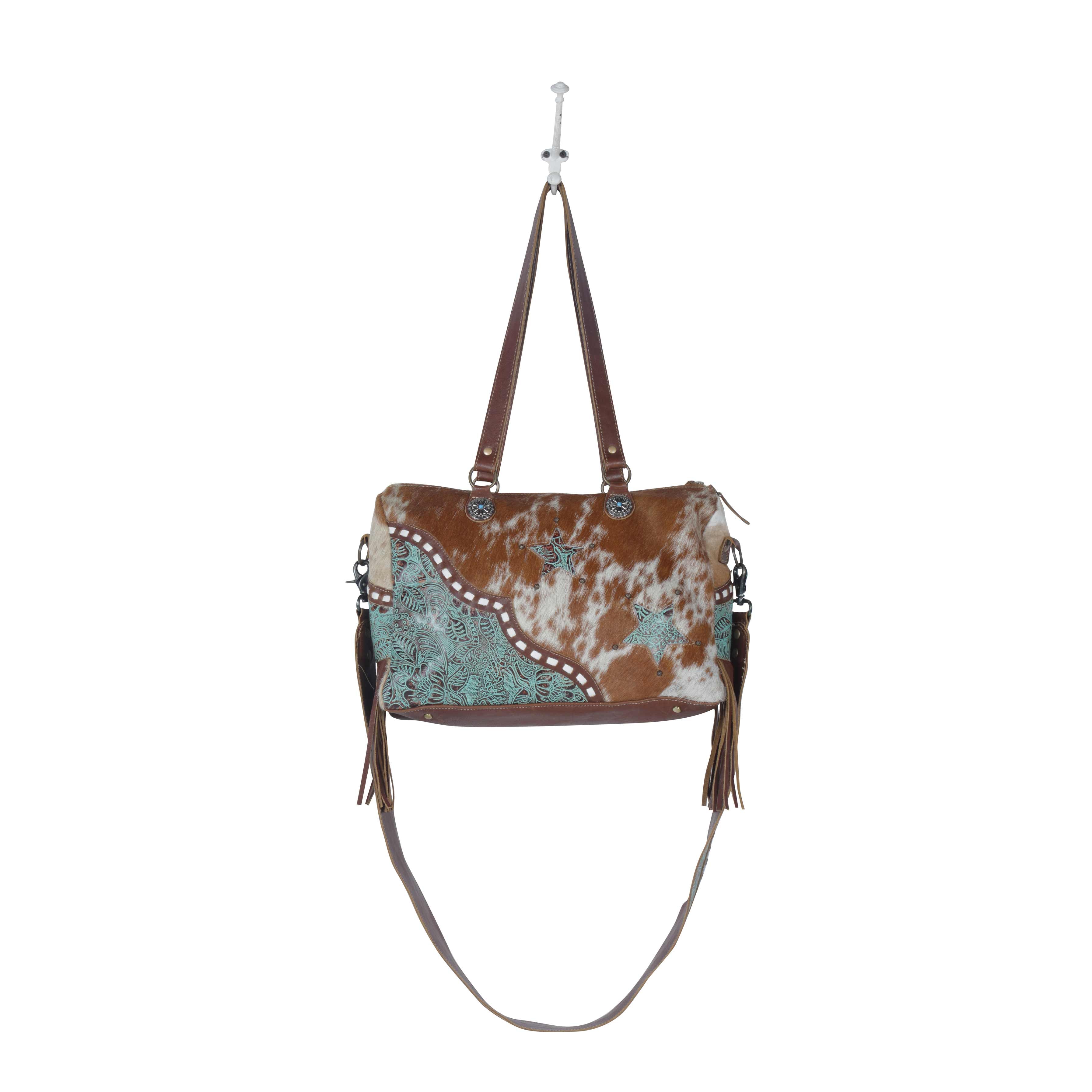Turquoise Stars Concealed Bag