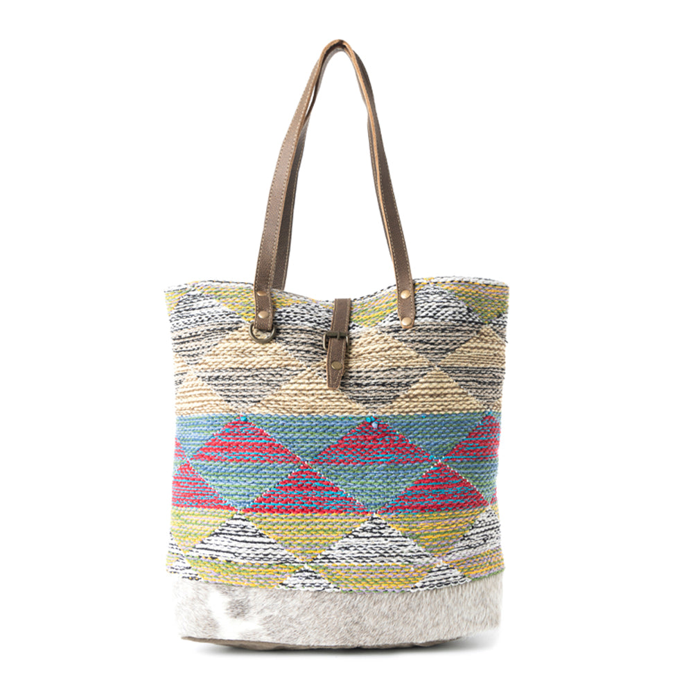 Multicolored Waves  Tote Bag,