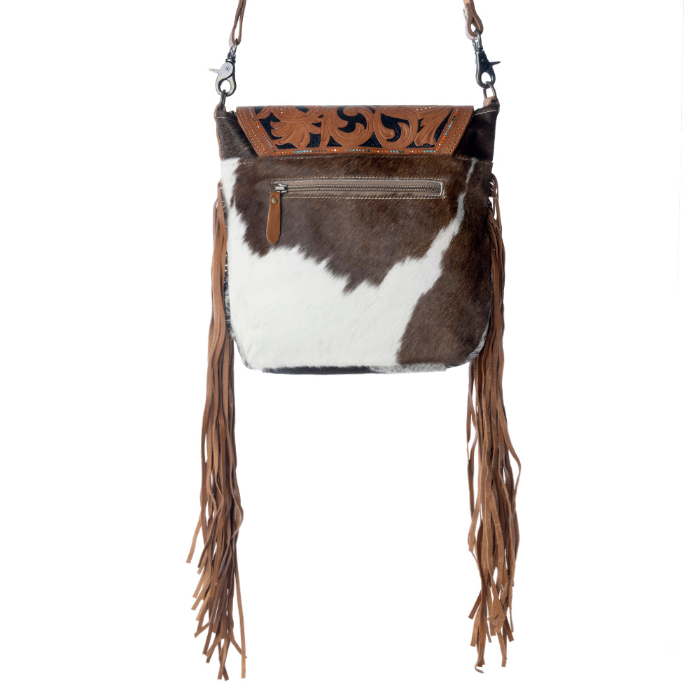 Brown Boughs  Hand-Tooled Bag