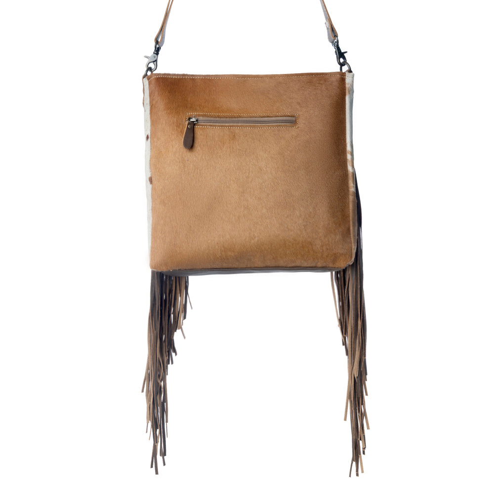 Azure Strip Hand-Tooled Bag