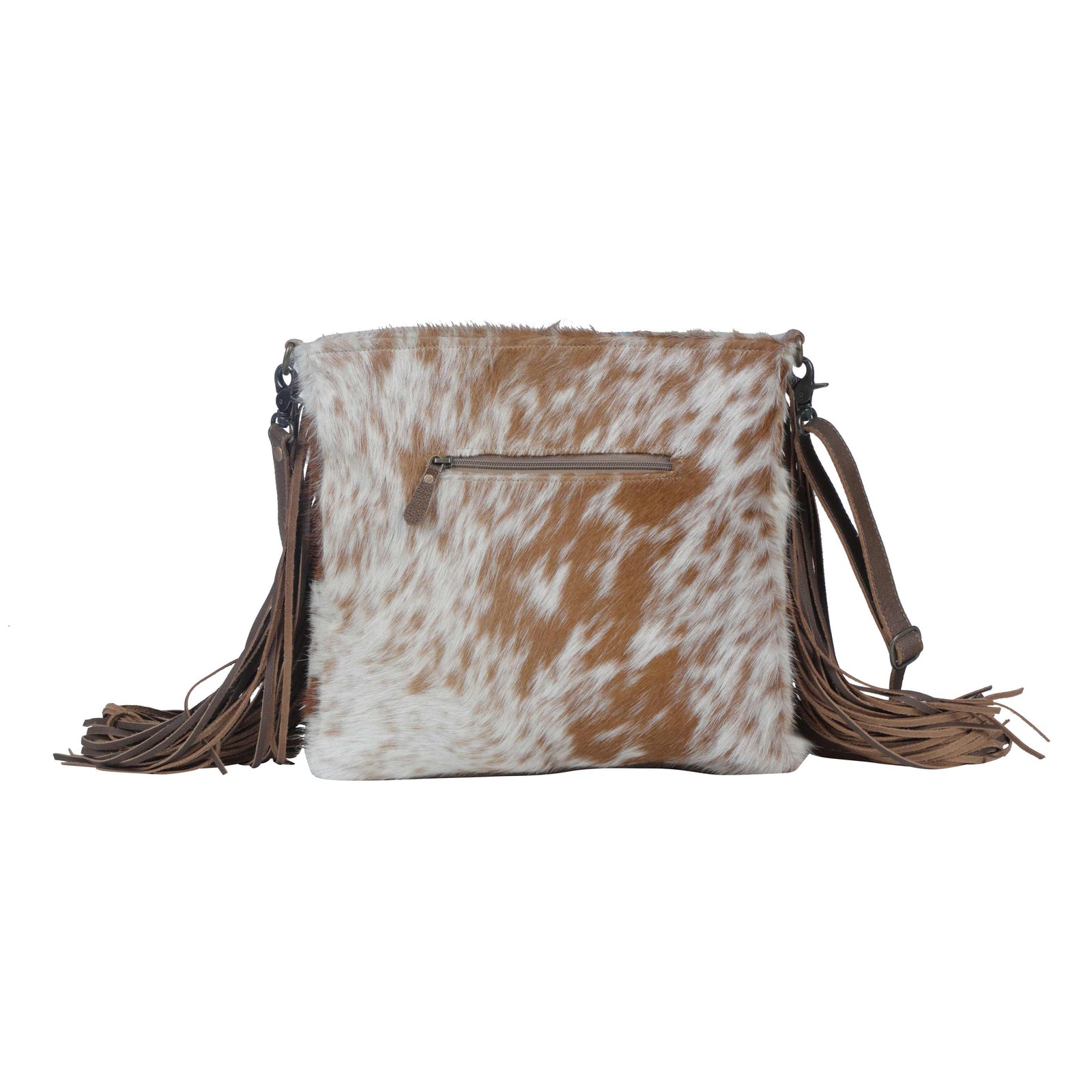 Azure Strip Hand-Tooled Bag