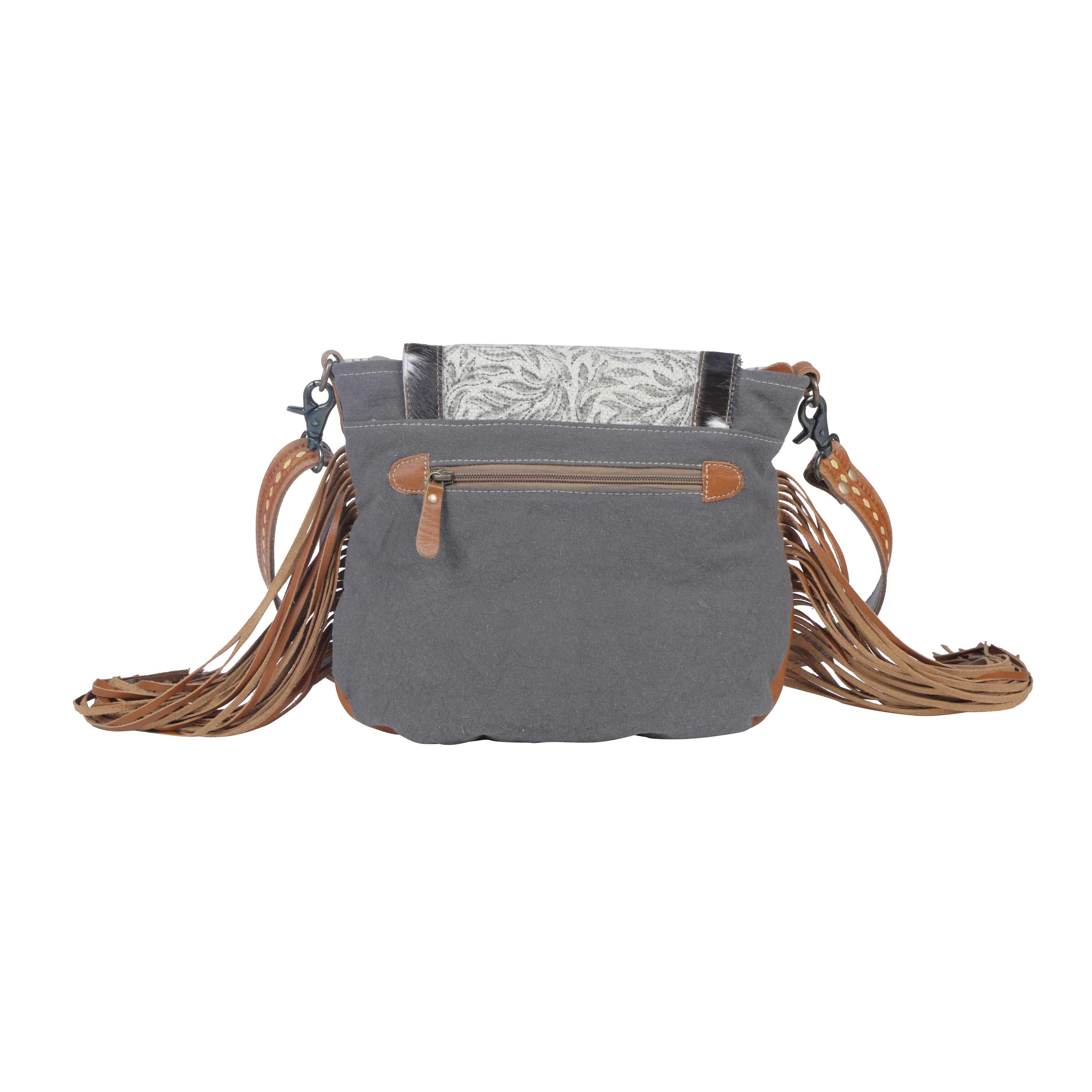 Monochromatic Foliage Shoulder Bag
