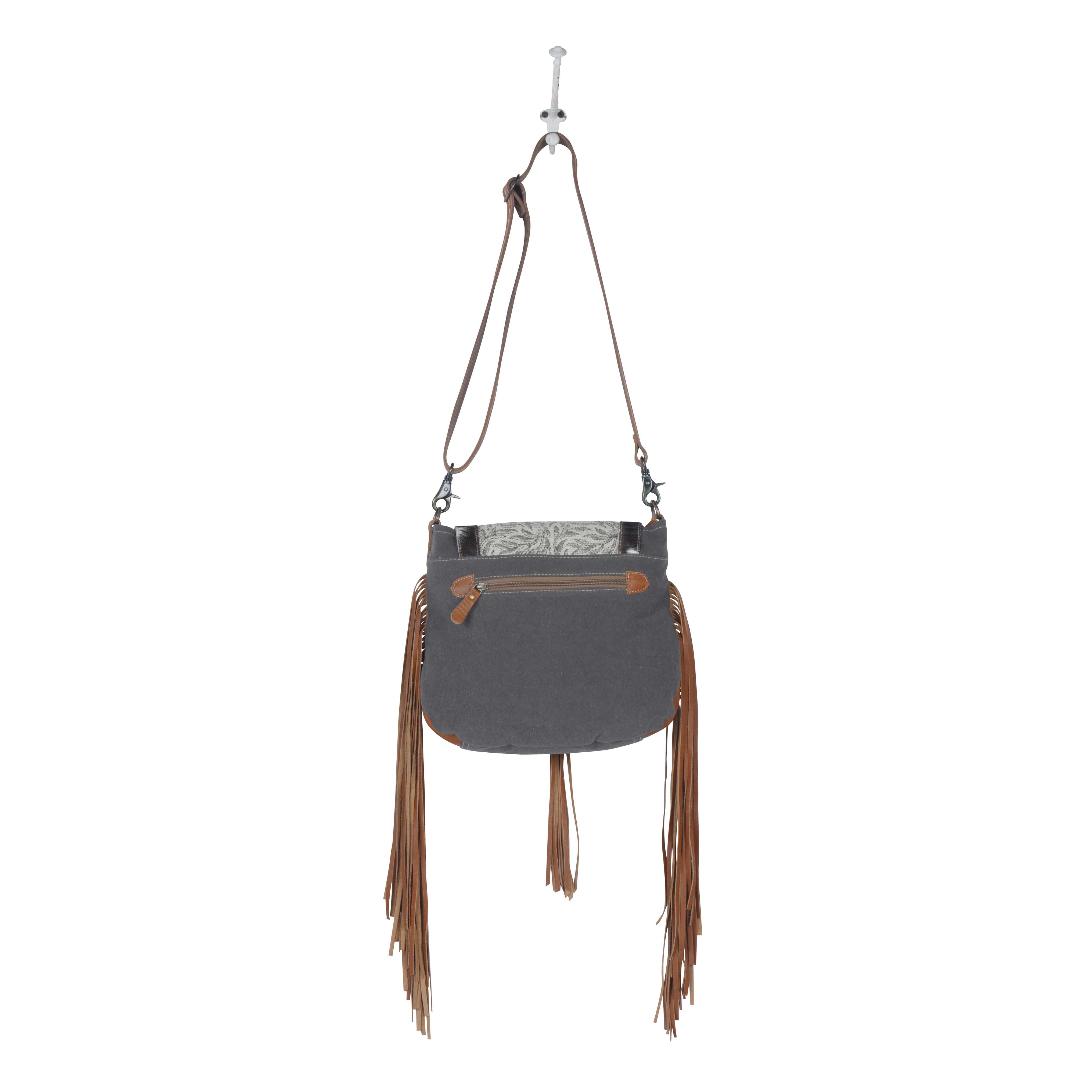 Monochromatic Foliage Shoulder Bag
