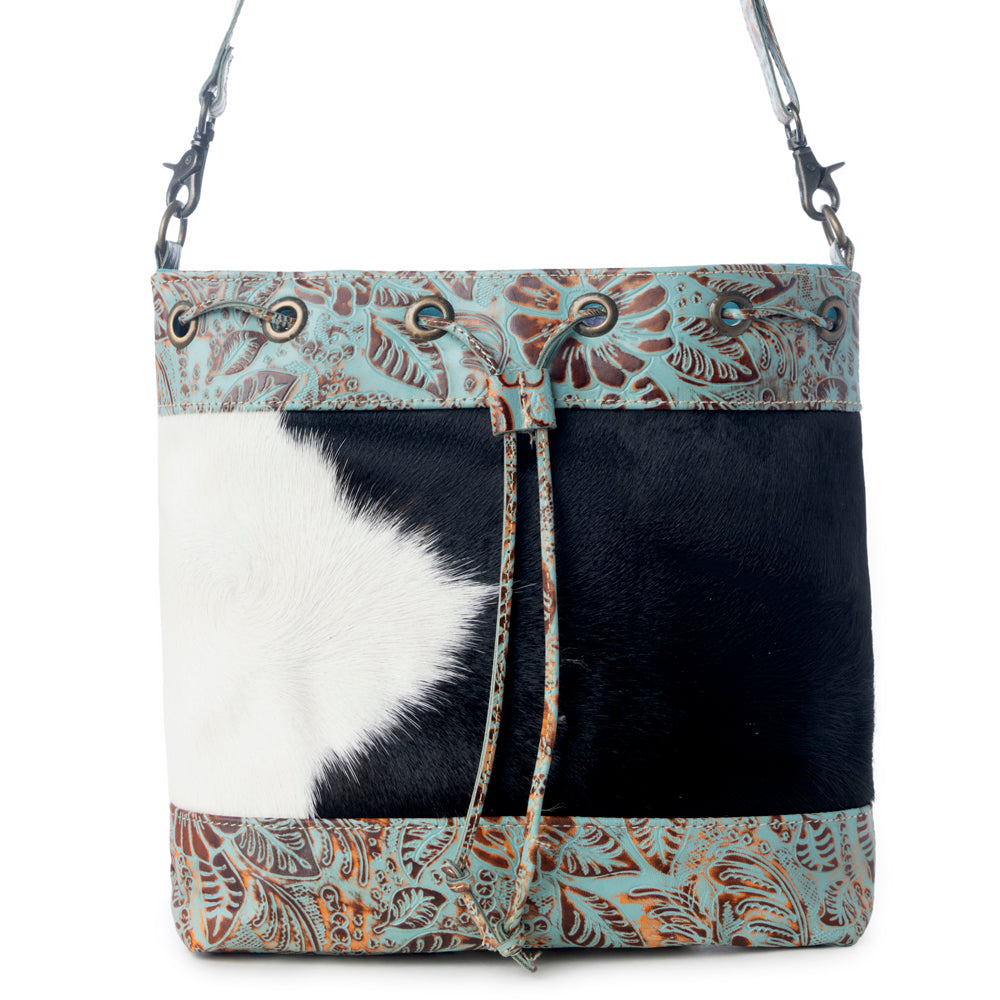 Teal Vines Bucket Bag