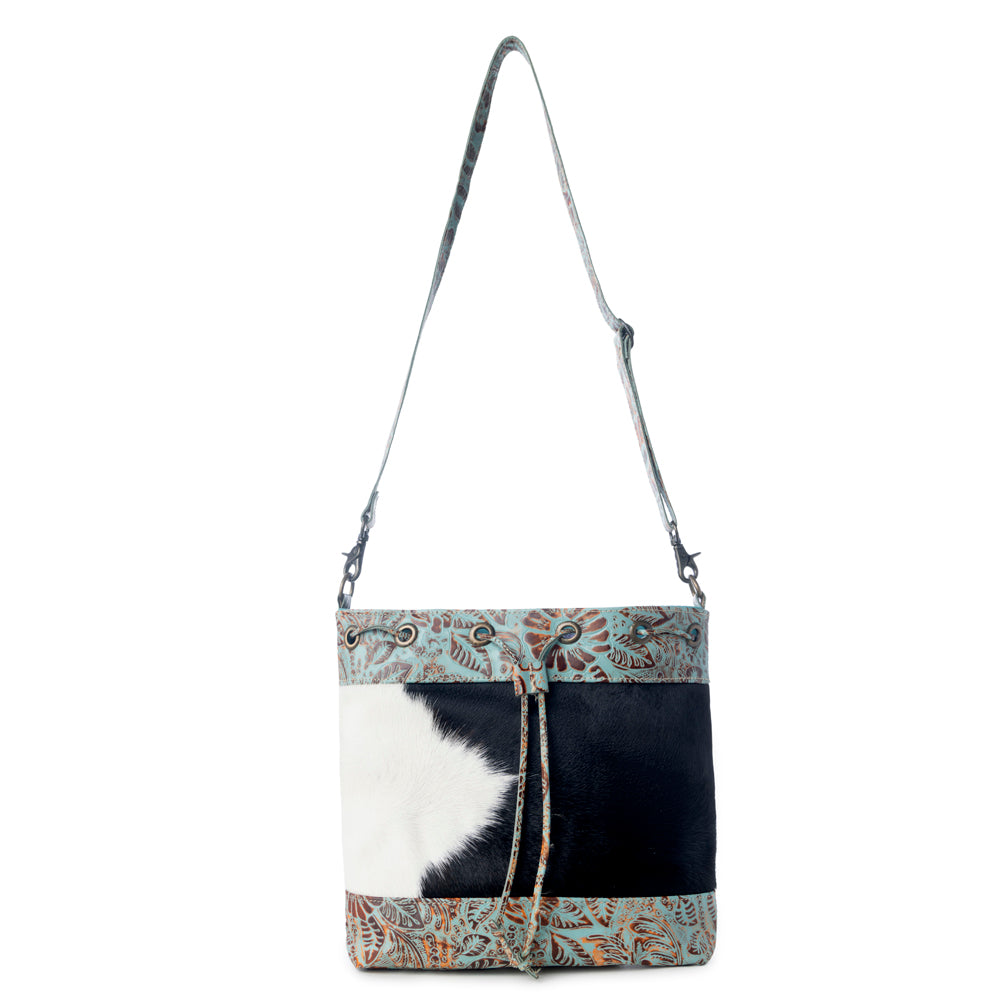 Teal Vines Bucket Bag