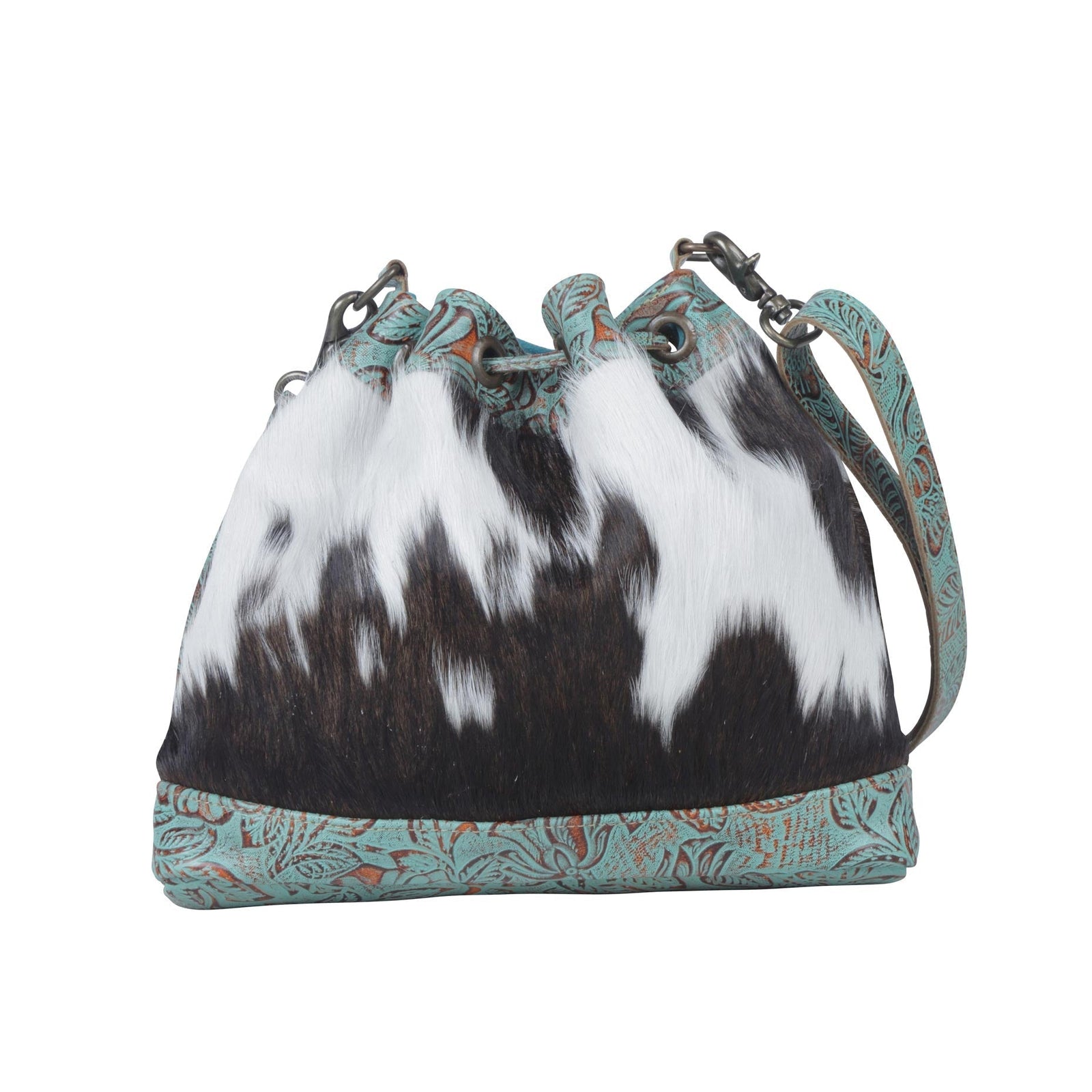 Teal Vines Bucket Bag