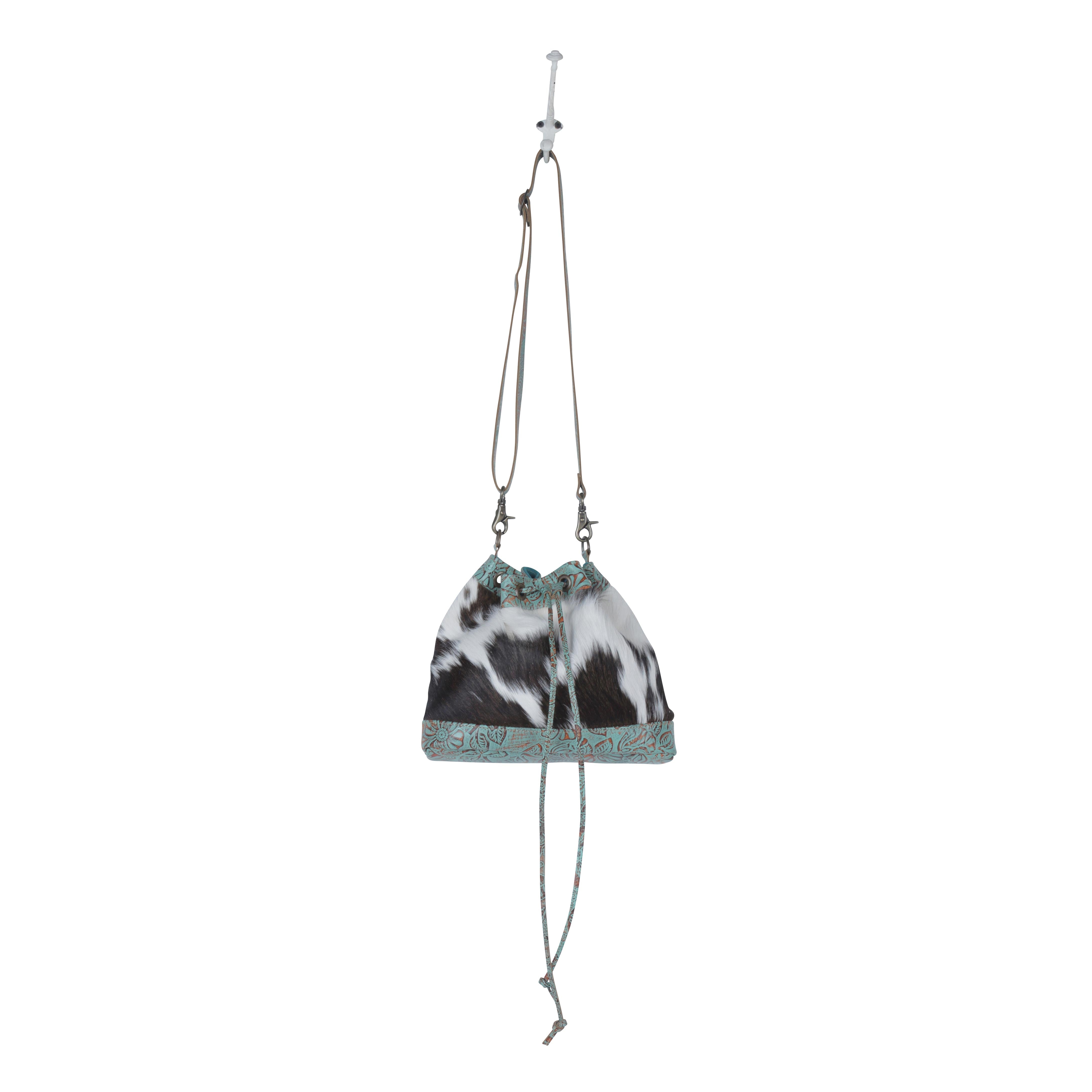 Teal Vines Bucket Bag