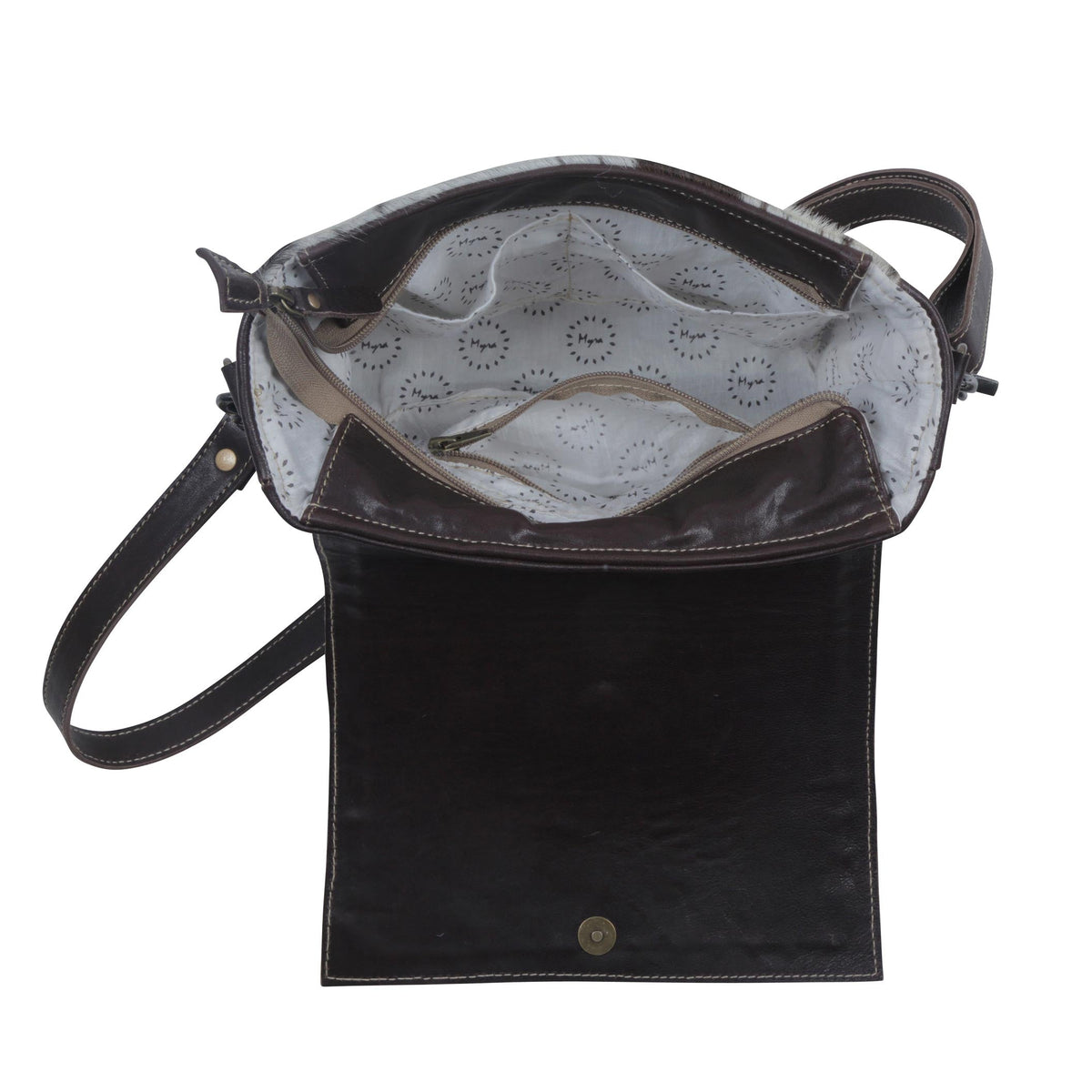 Teal Flowers Concealed Bag