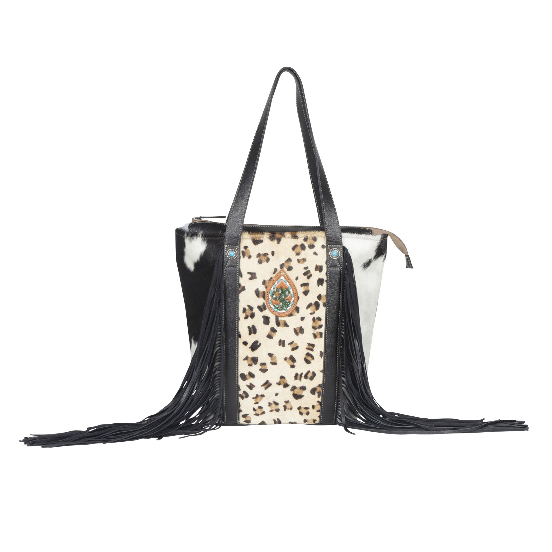 Vanilla CrÃŒÂ¬me Leather & Hairon Bag
