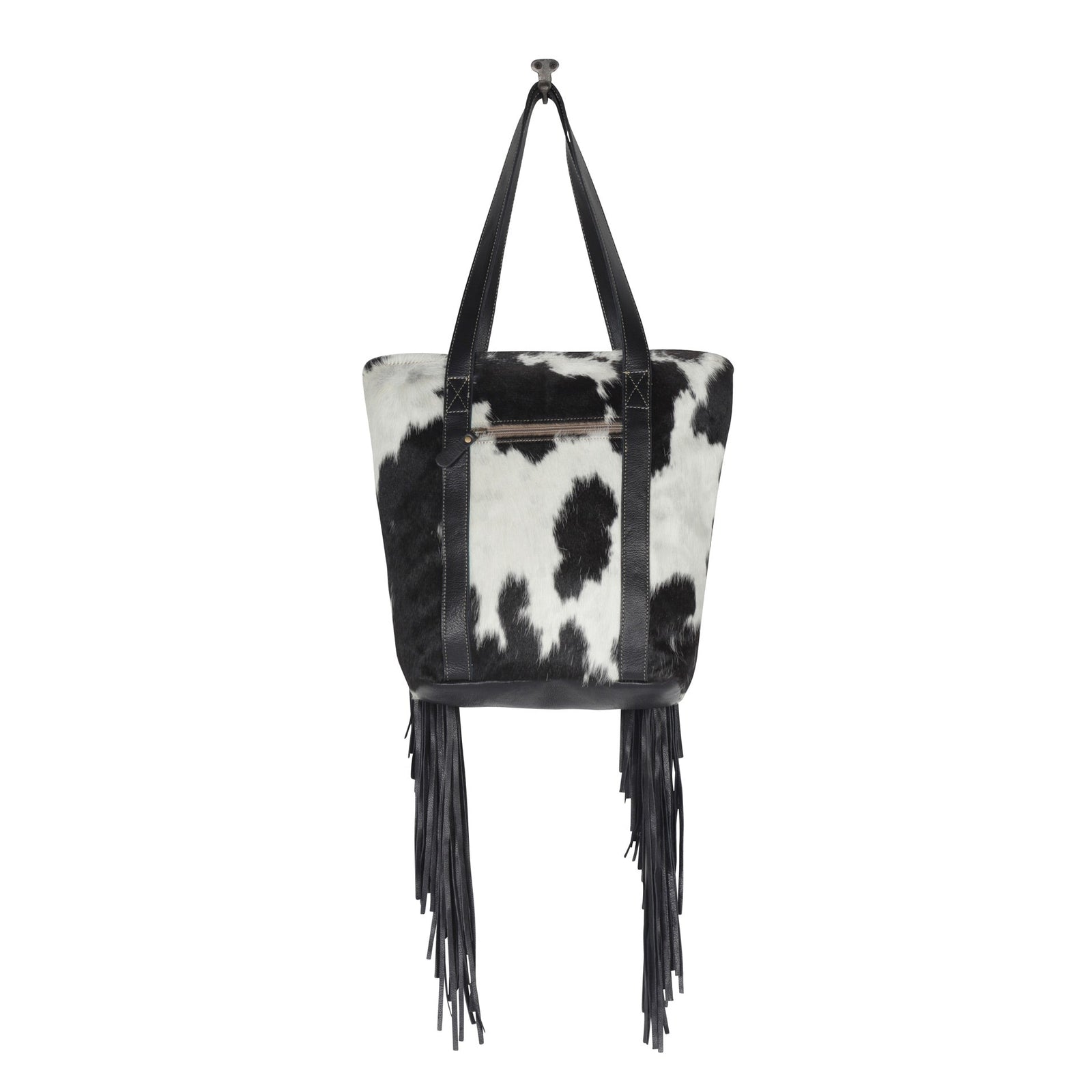 Vanilla Crème Leather & Hairon Bag