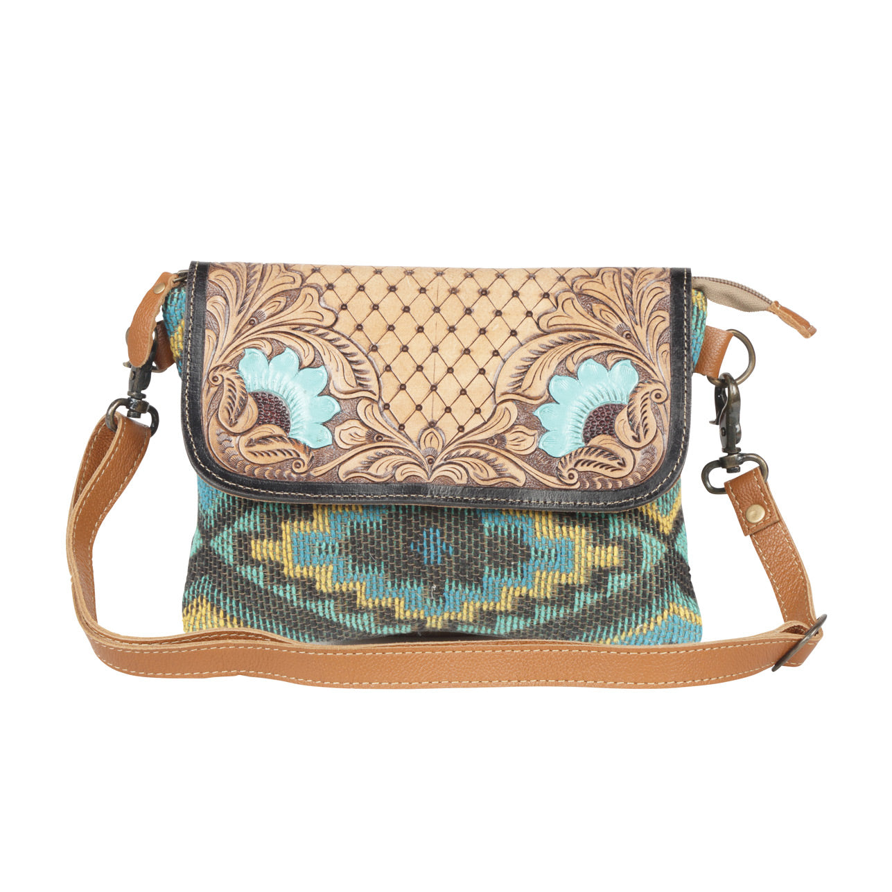 Meraki Hand-Tooled Bag