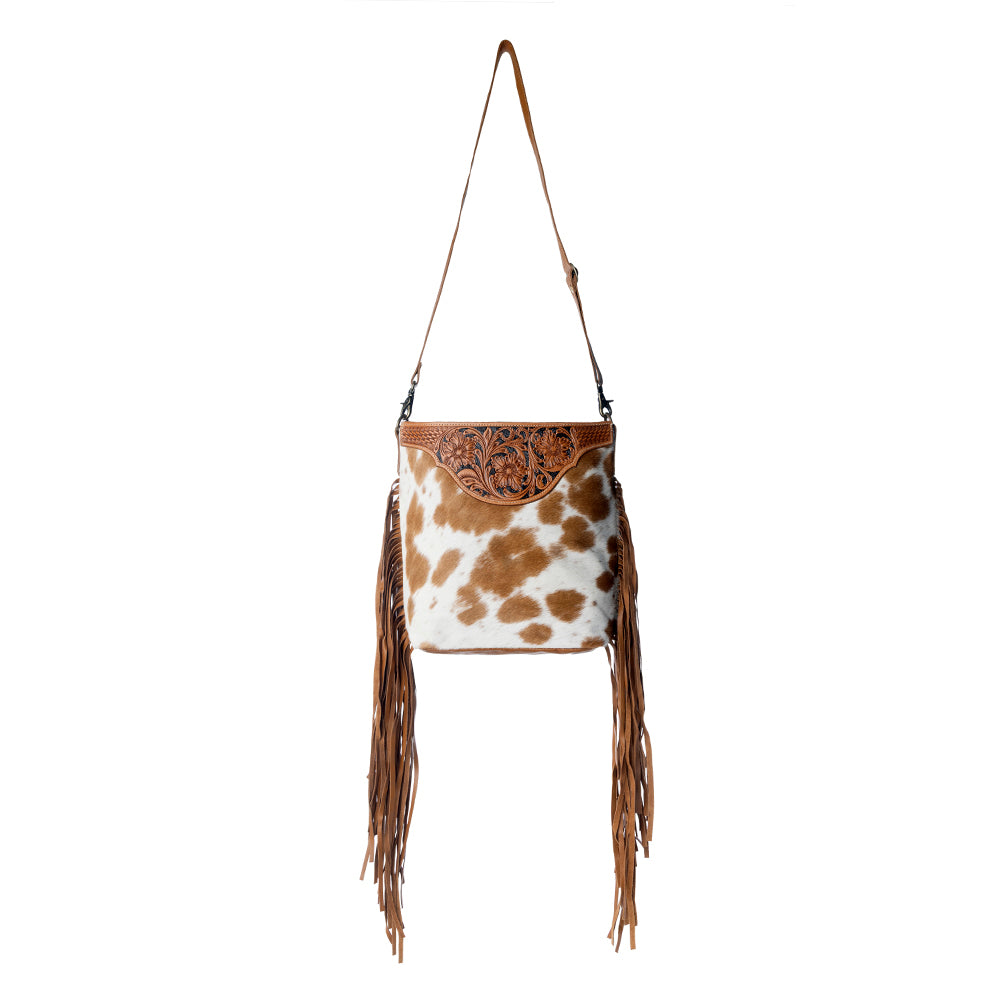 Raw Umber Hand-Tooled Bag