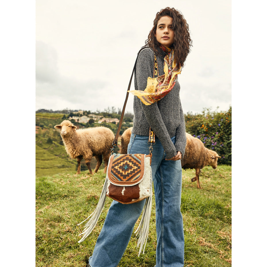 Bohemian Diva Leather & Hairon Bag
