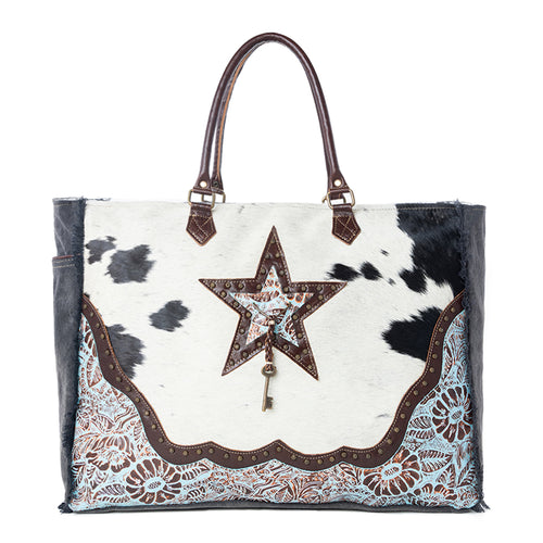 Asterias Canvas & Hairon Bag
