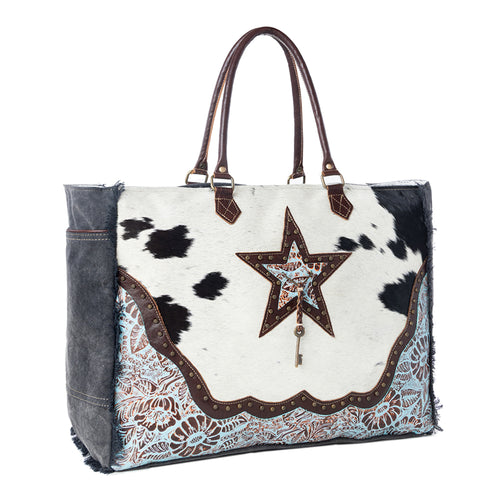 Asterias Canvas & Hairon Bag
