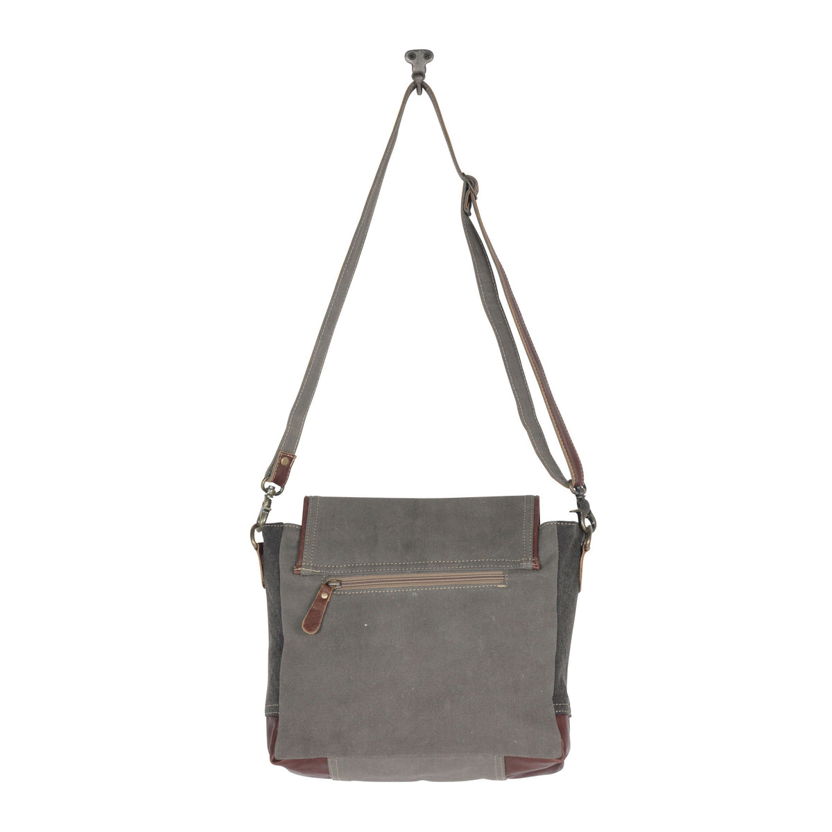 Preppy Gray Shoulder Bag