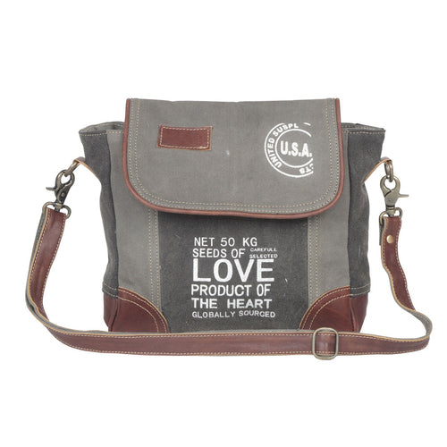 Preppy Gray Shoulder Bag