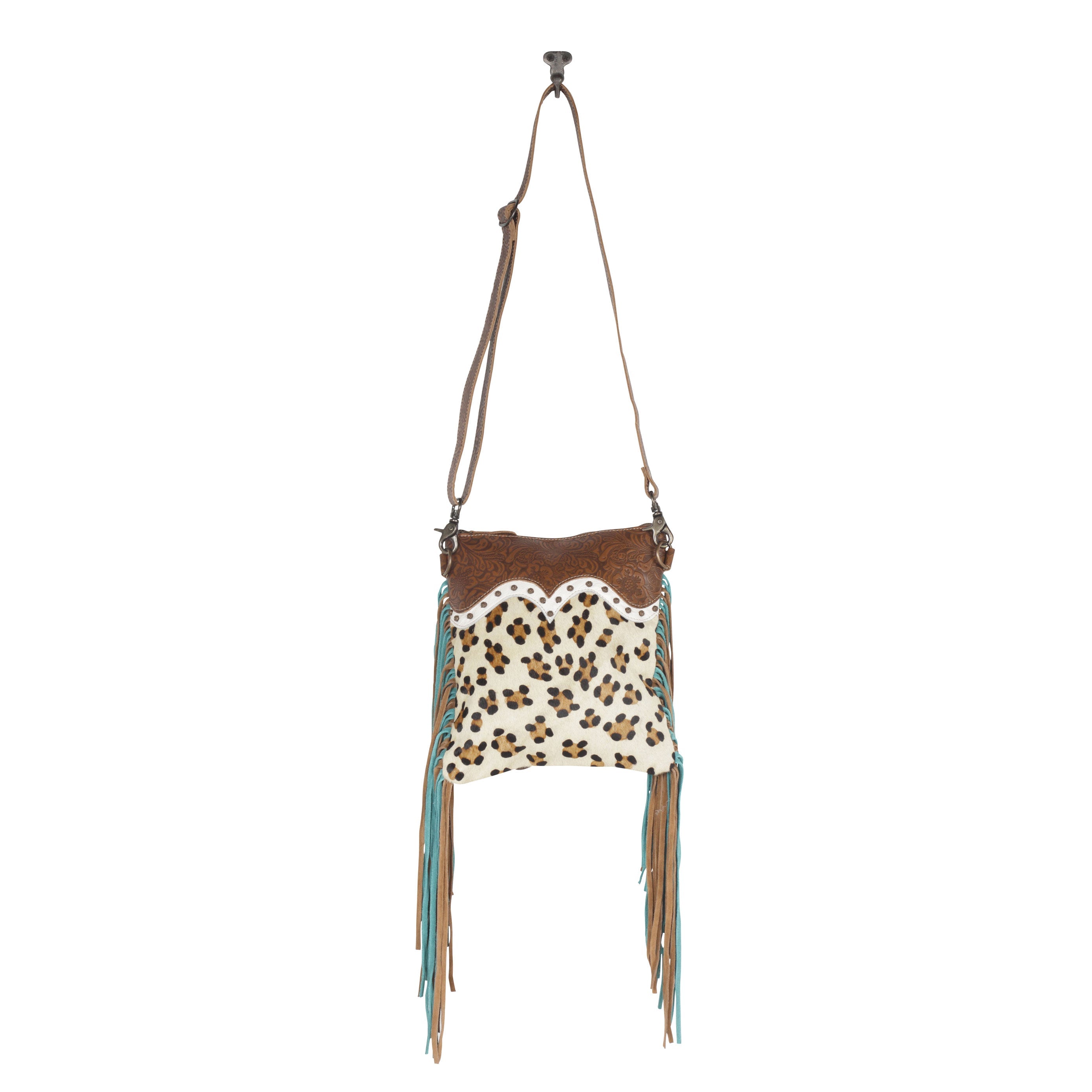 Earth prints Leather & Hairon Bag