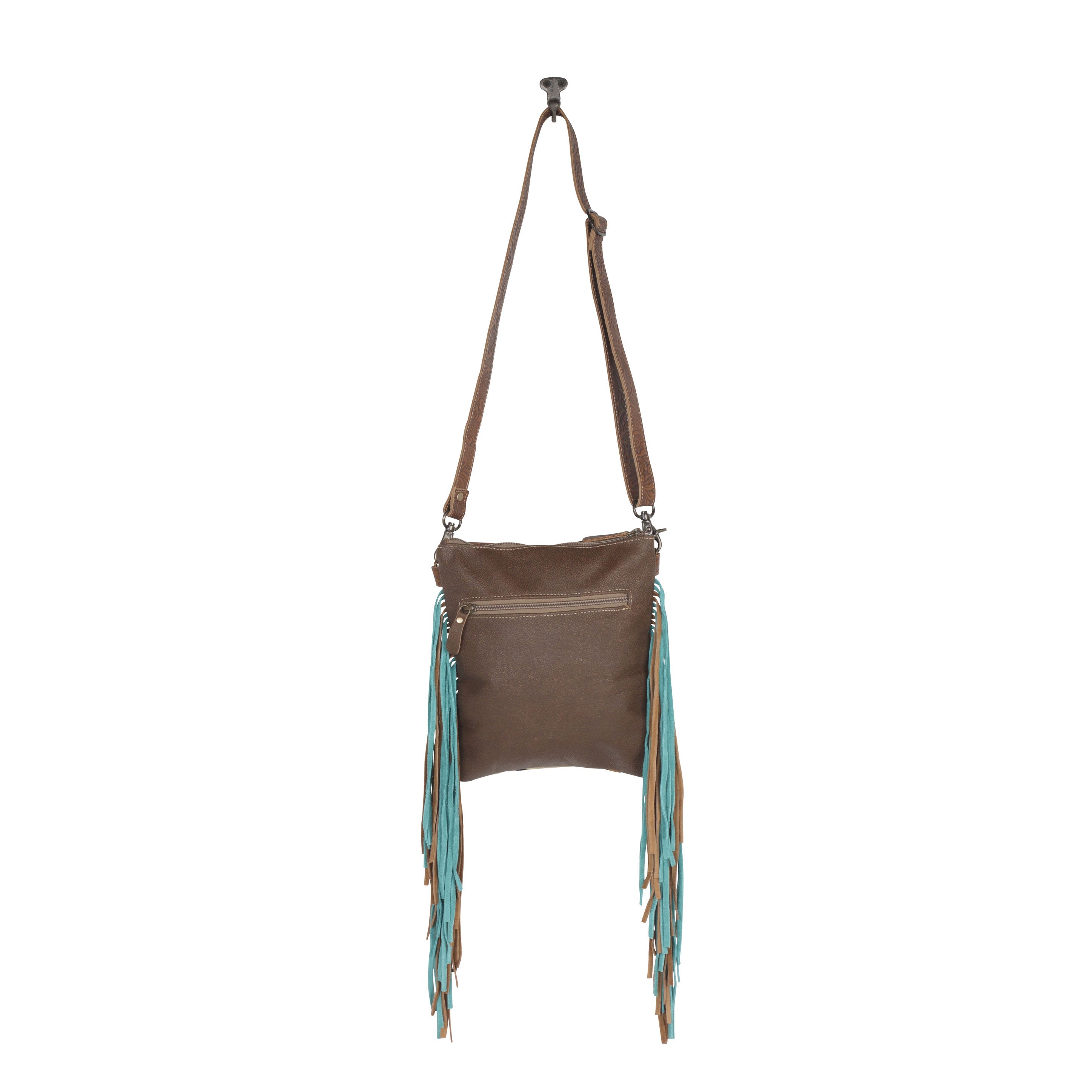 Earth prints Leather & Hairon Bag