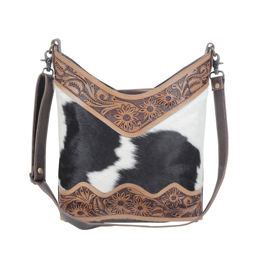 coco and cream Hand-Tooled Bag