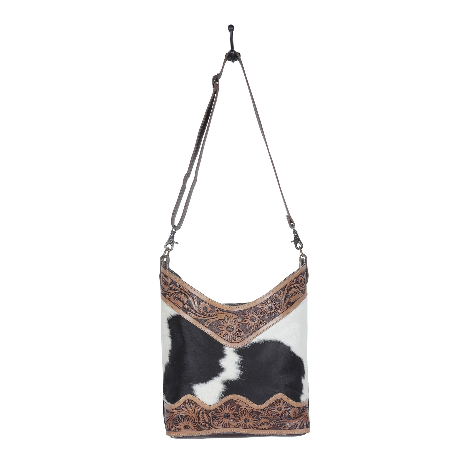 coco and cream Hand-Tooled Bag