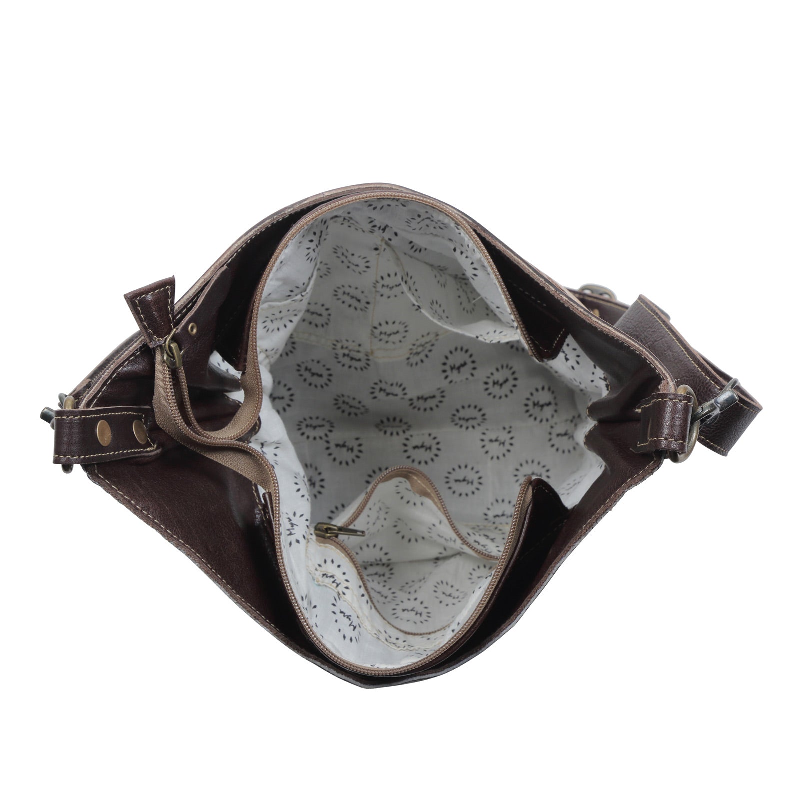 coco and cream Hand-Tooled Bag