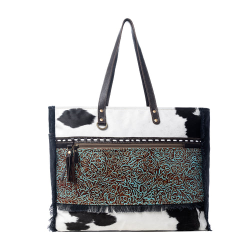 Sea Grass Canvas & Hairon Bag