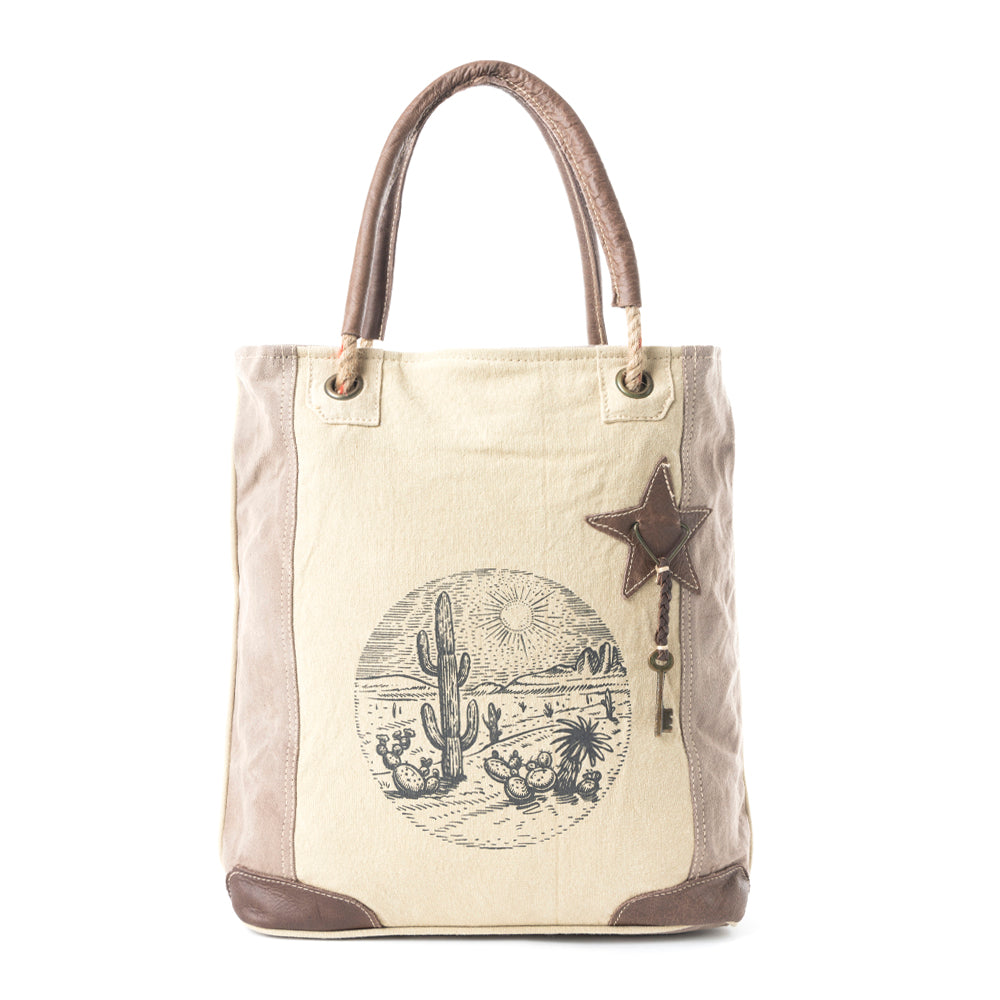 Sepia Aster Tote Bag