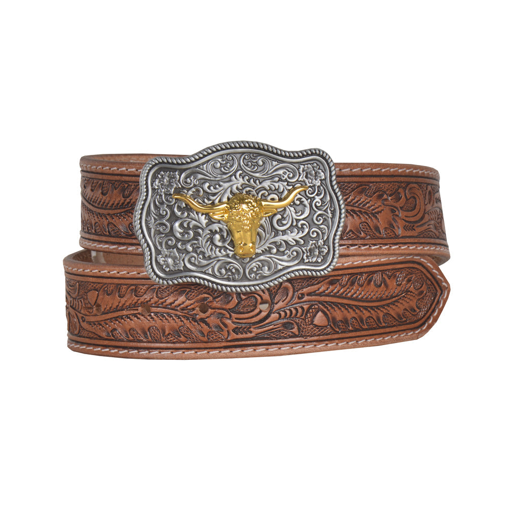 Frenzy Hand-Tooled Leather Women's Belt