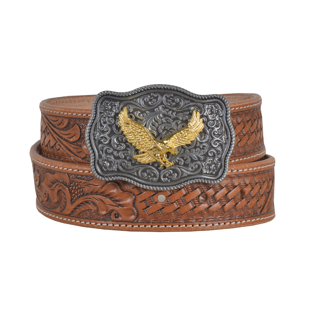 Vines Hand-Tooled Leather Women's Belt