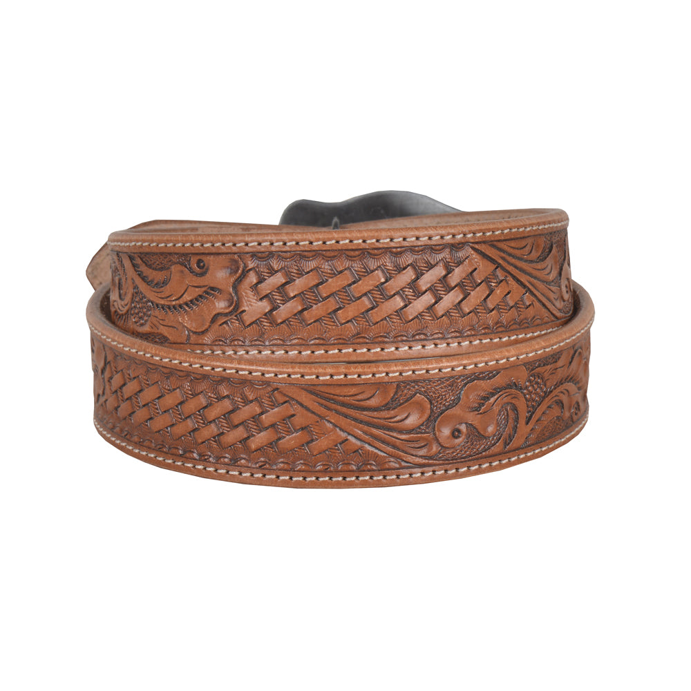 Vines Hand-Tooled Leather Women's Belt