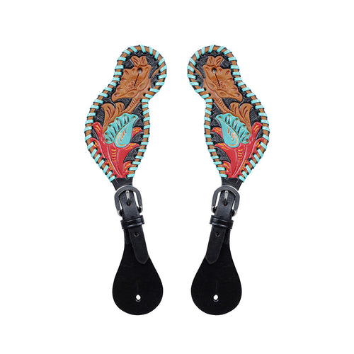 HEELS ON SPUR STRAP