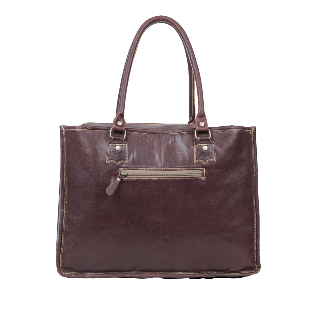 Begonias Hand-Tooled Bag