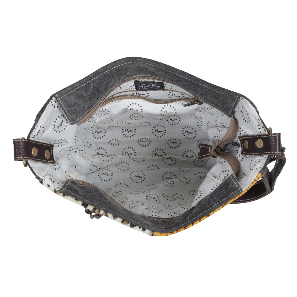 Bling Canvas & Hairon Bag